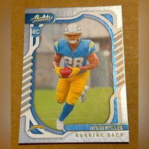 Isaiah Spiller 2022 San Diego Chargers Rookie RC NFL Football Cards